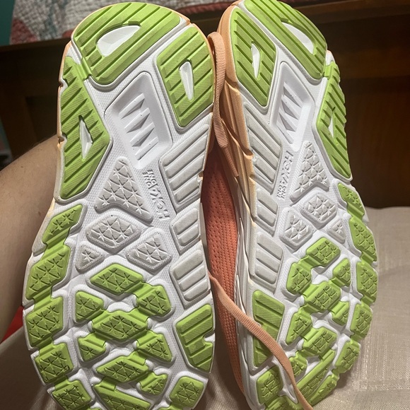 Hoka Peach and White Athletic Shoes - Picture 5 of 5